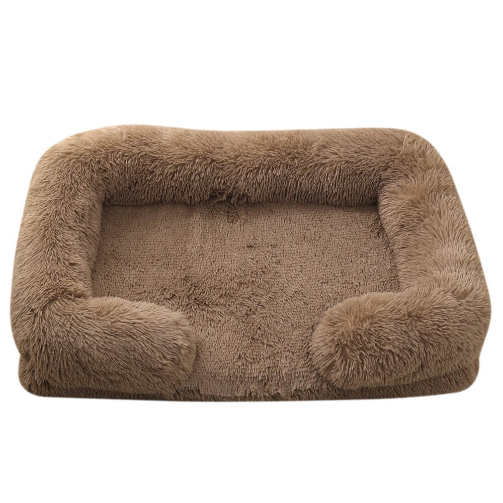 Plush Dog Bed Soft Supportive Easy to Clean Waterproof