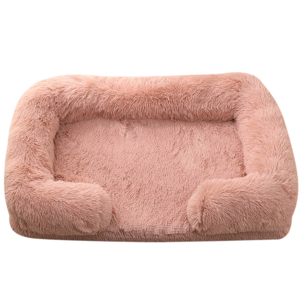 Plush Dog Bed Soft Supportive Easy to Clean Waterproof