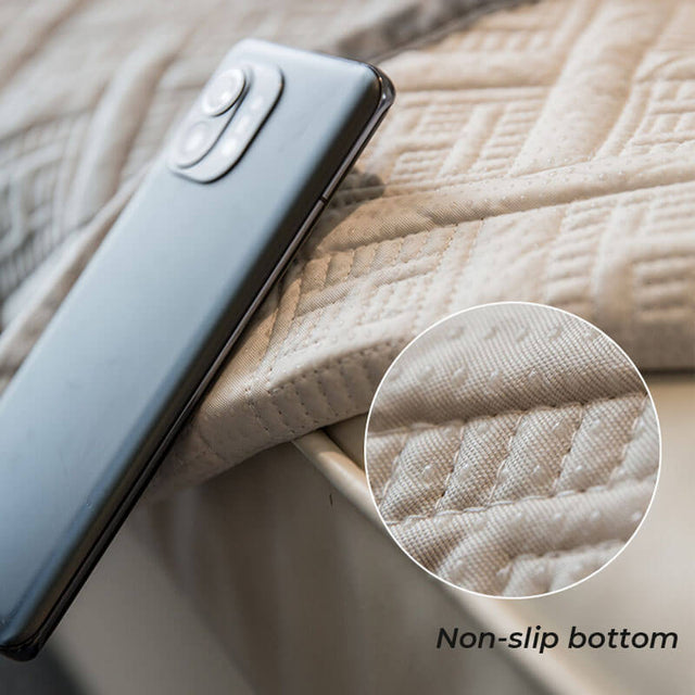 Luxury Quilted Velvet Non-Slip Couch Cover for Comfort