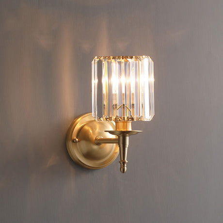 Luxury Clear Crystal Small Wall Light 0