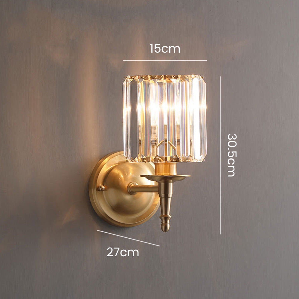 Luxury Clear Crystal Small Wall Light 6