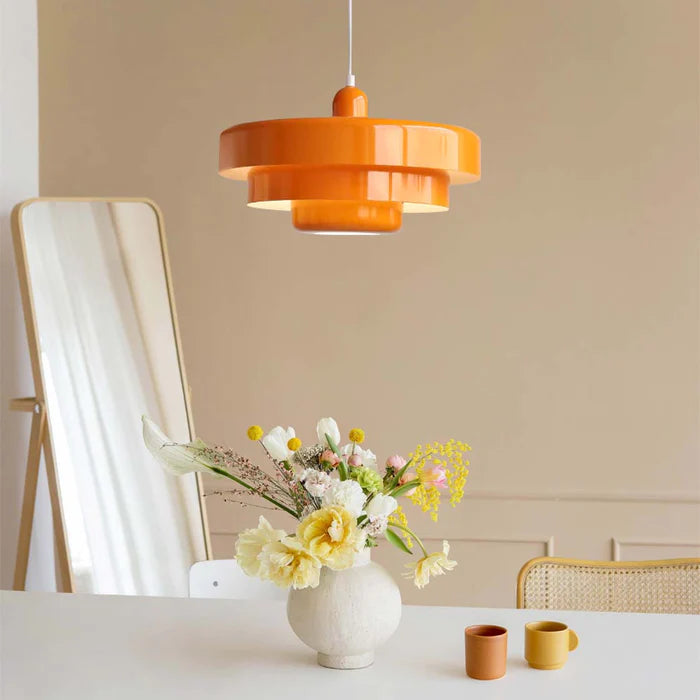Mid-century Single Head Bauhaus Iron Pendant Lamp 0