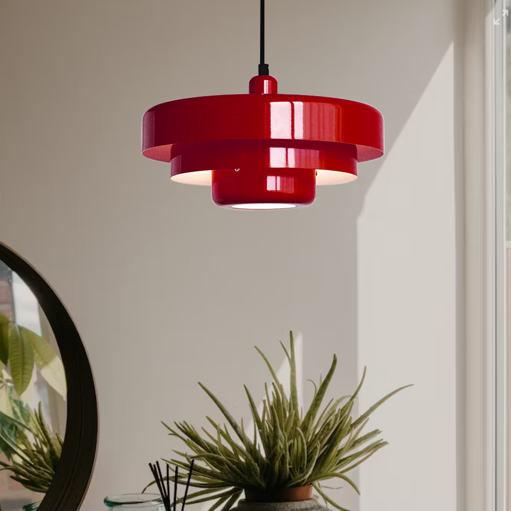 Mid-century Single Head Bauhaus Iron Pendant Lamp 11