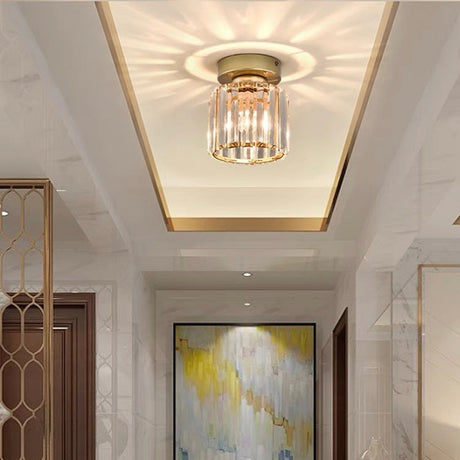 Modern 1-Light Hallway Flush Mount Ceiling Light 12