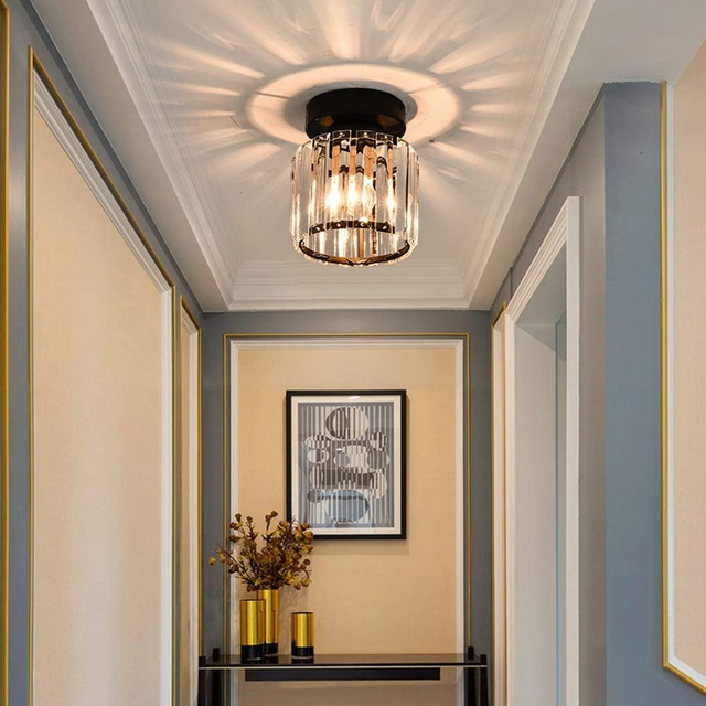 Modern 1-Light Hallway Flush Mount Ceiling Light 16