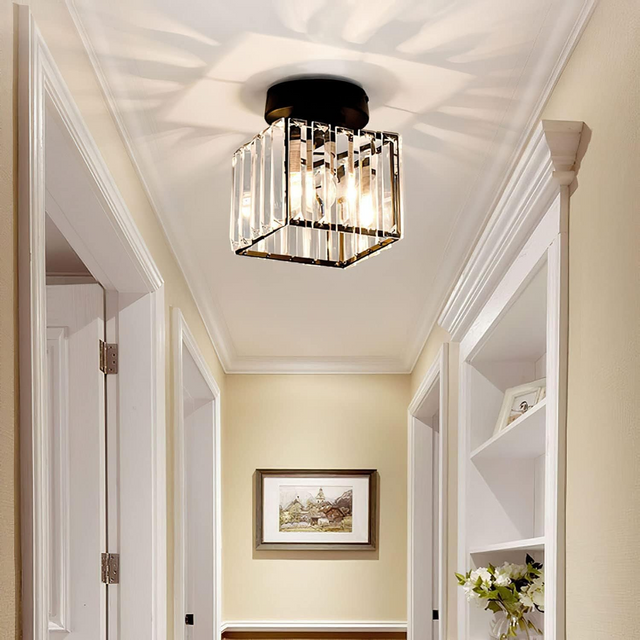 Modern 1-Light Hallway Flush Mount Ceiling Light 3