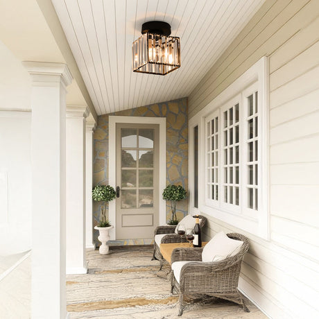 Modern 1-Light Hallway Flush Mount Ceiling Light 4