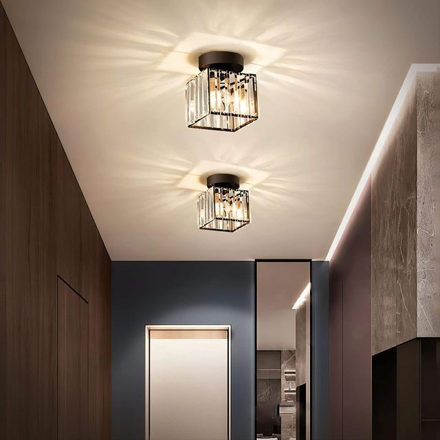 Modern 1-Light Hallway Flush Mount Ceiling Light 6