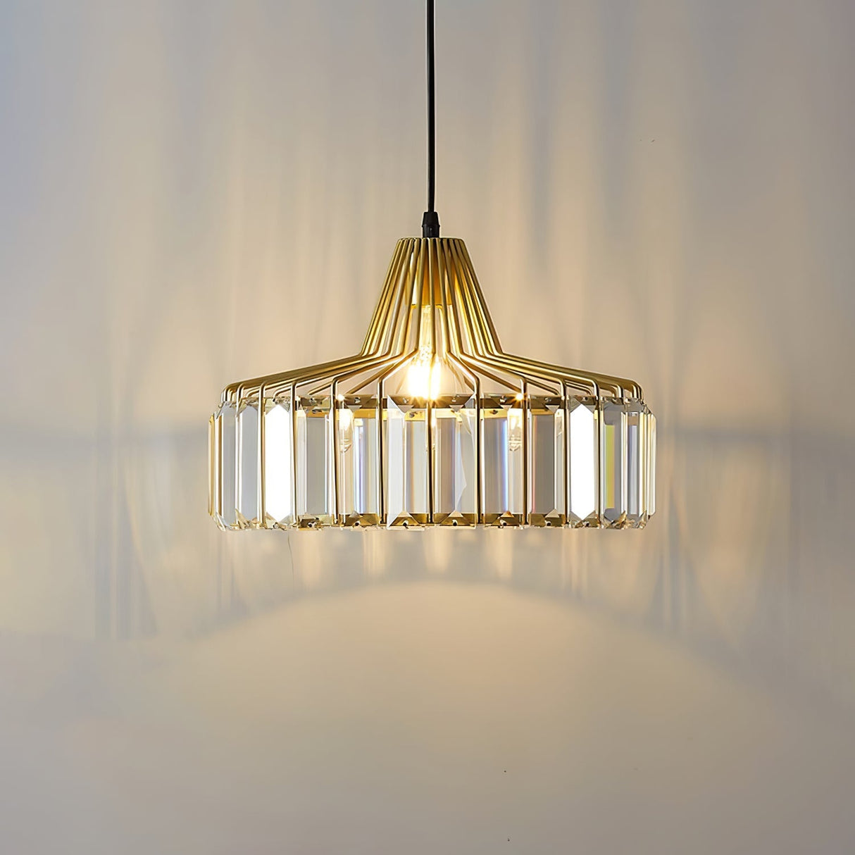 Modern Black Crystal Pendant Light 10