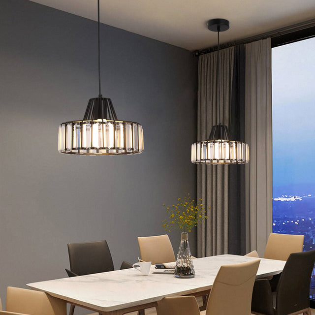 Modern Black Crystal Pendant Light 4