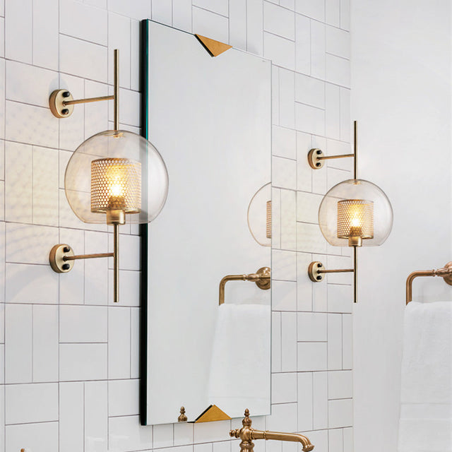 Modern Glass Bathroom Wall Light 6