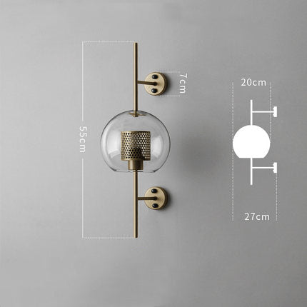 Modern Glass Bathroom Wall Light 7