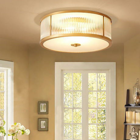 Modern Minimalism Glass Round Ceiling Lamps 0