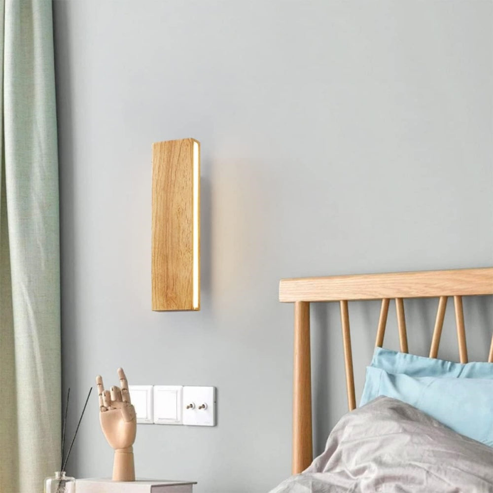 Modern Rotatable Wood Hallway LED Wall Lights 0