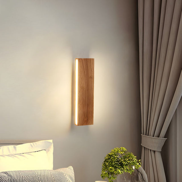 Modern Rotatable Wood Hallway LED Wall Lights 1
