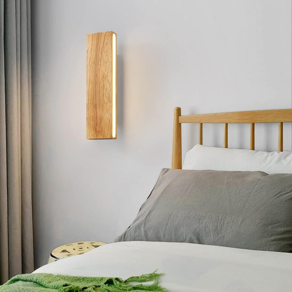 Modern Rotatable Wood Hallway LED Wall Lights 10