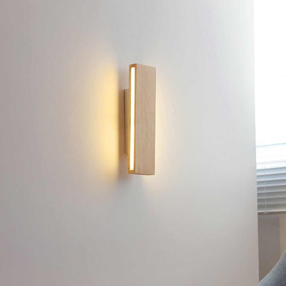 Modern Rotatable Wood Hallway LED Wall Lights 3