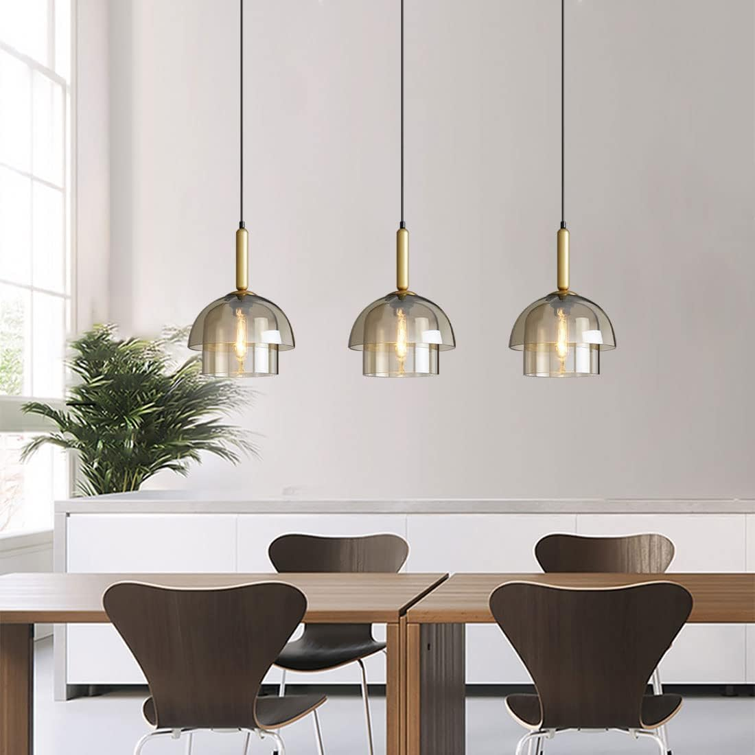 Modern Simple Glass Dome Ceiling Pendant Lights 3