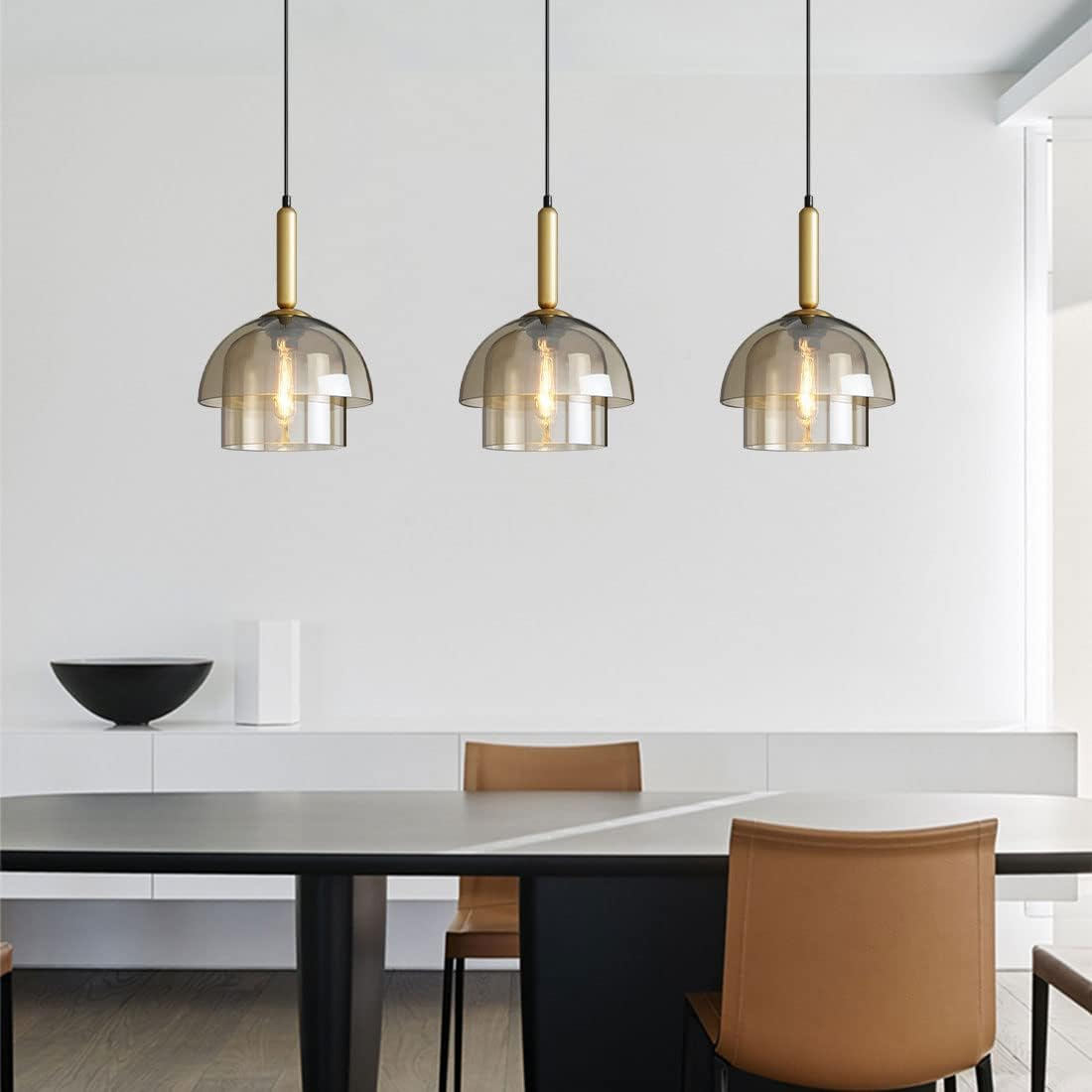 Modern Simple Glass Dome Ceiling Pendant Lights 4