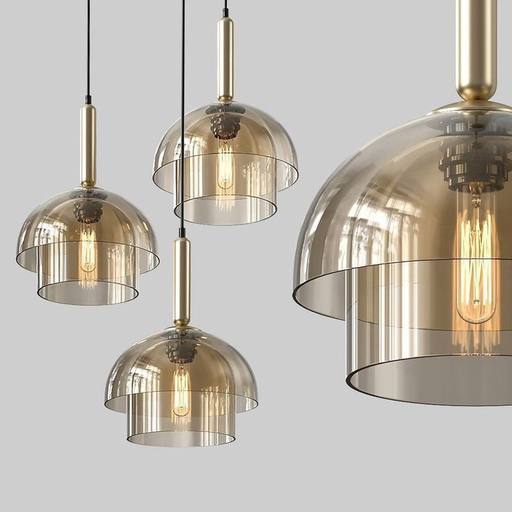 Modern Simple Glass Dome Ceiling Pendant Lights 7