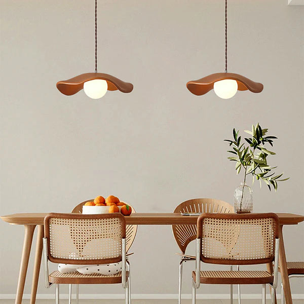 Modern Style Hat Shade Wabi-Sabi Pendant Light 2