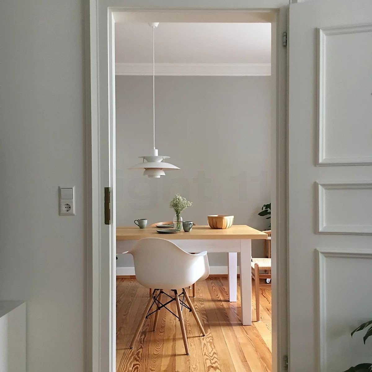 Layered Pendant Light, Danish Scandinavian Tiered Ceiling Lamp
