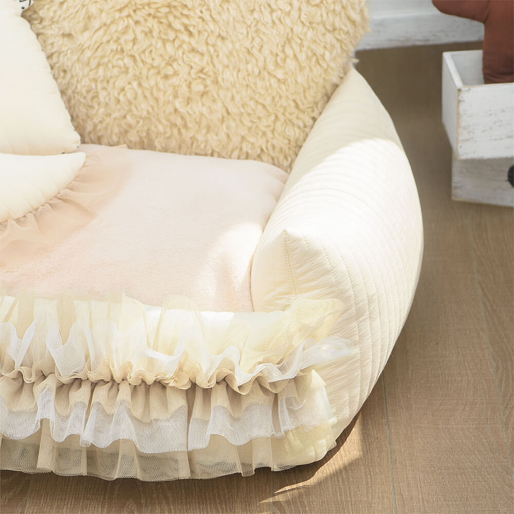 Nordic Faux Lambwool Ultra-Warm Pet Bed Cozy Elegance