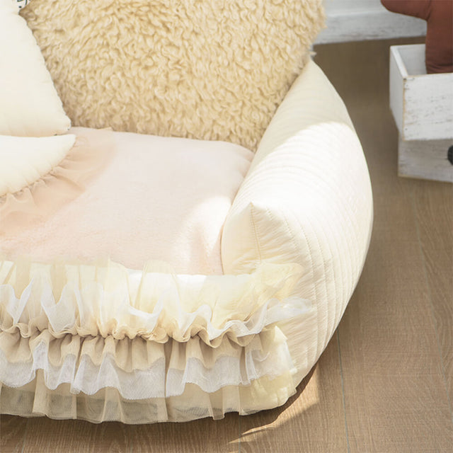 Nordic Faux Lambwool Ultra-Warm Pet Bed Cozy Elegance