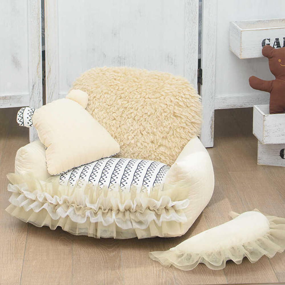 Nordic Faux Lambwool Ultra-Warm Pet Bed Cozy Elegance