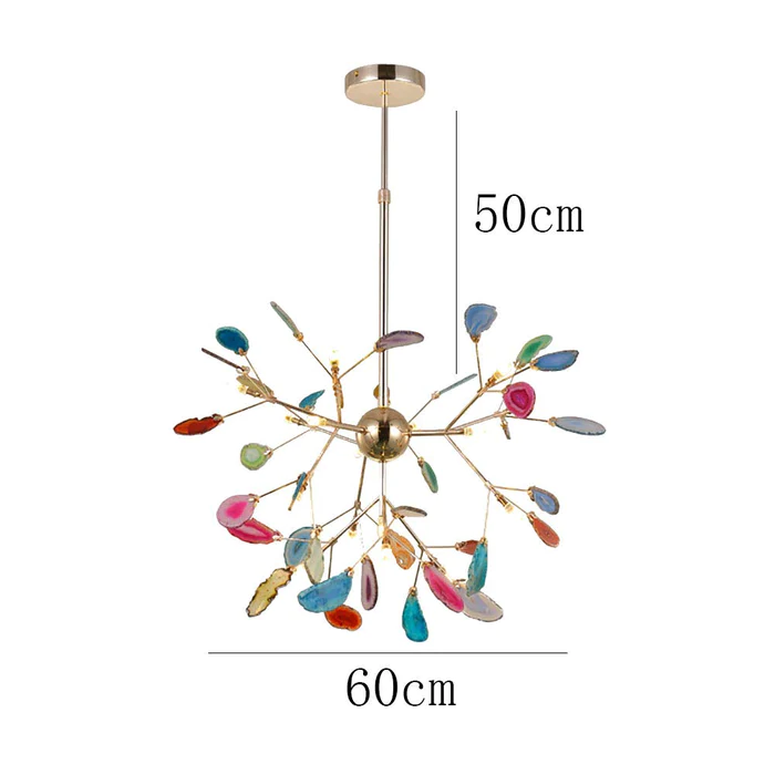 Nordic Creative Light Luxury Agate Stone Chandelier 2