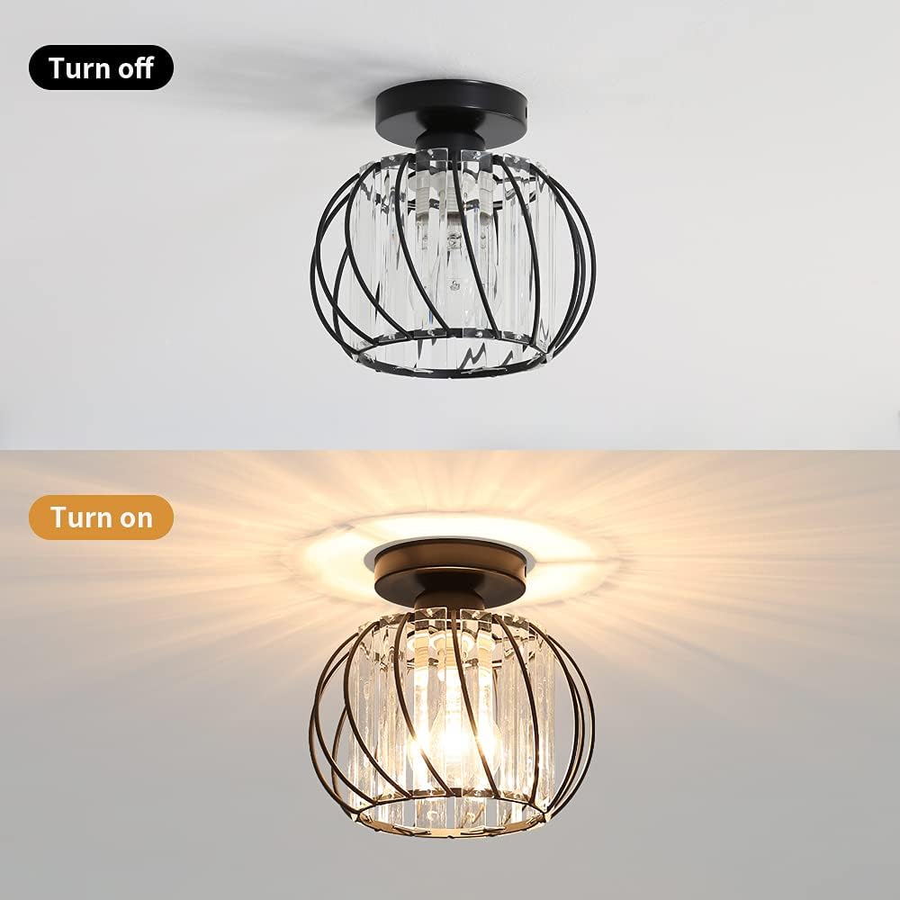 Nordic Luxury Glass Hallway Ceiling Lighting 7