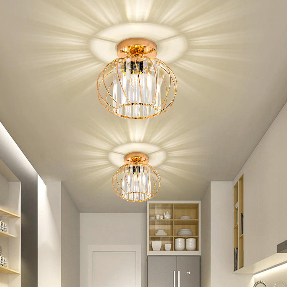 Nordic Luxury Glass Hallway Ceiling Lighting 9