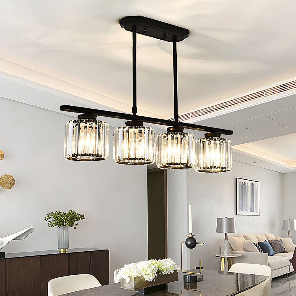 Nordic Multi-Head Designer Long Glass Island Lamps 12