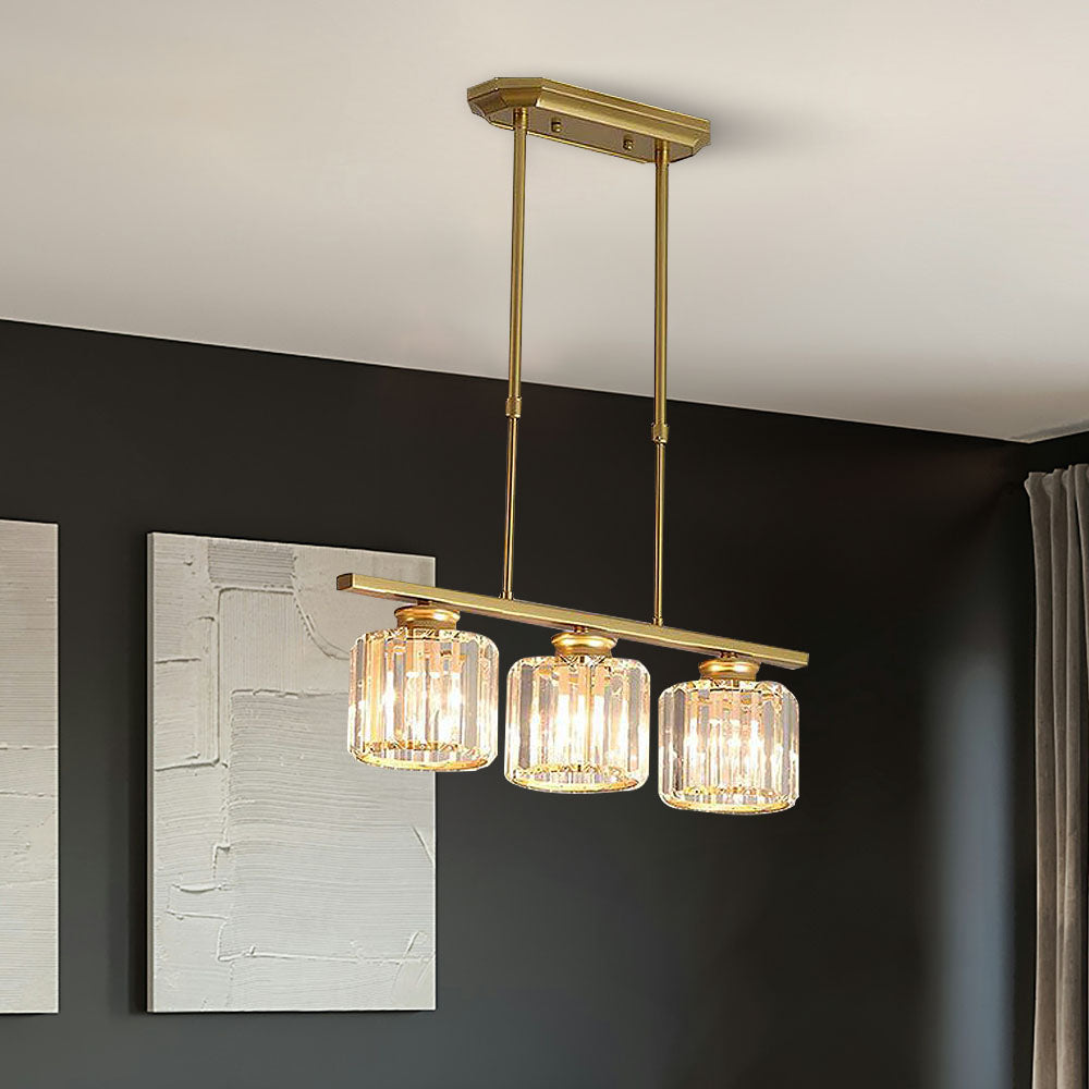Nordic Multi-Head Designer Long Glass Island Lamps 13