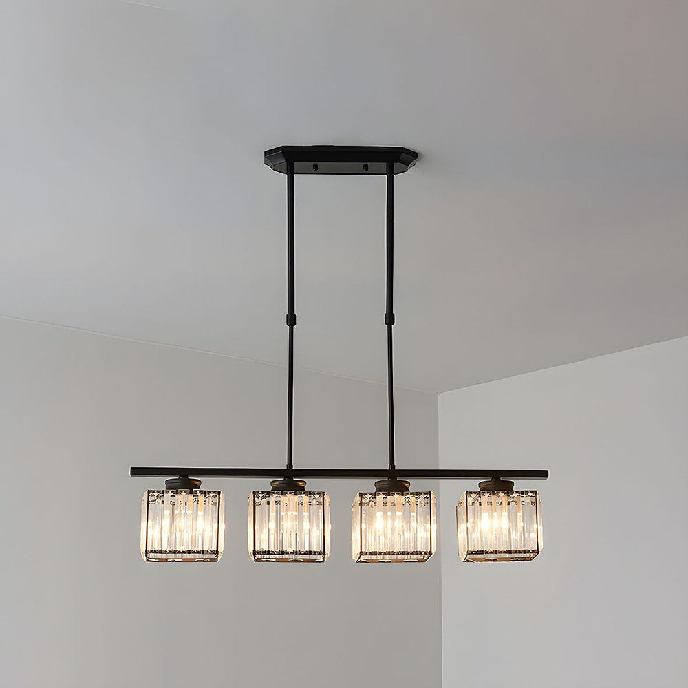 Nordic Multi-Head Designer Long Glass Island Lamps 2
