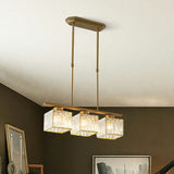 Nordic Multi-Head Designer Long Glass Island Lamps 9