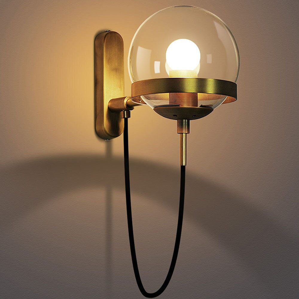 Nordic Retro Style Glass Ball Wall Lamp 0