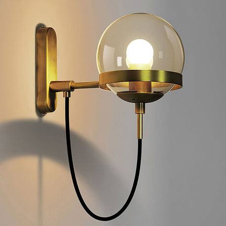Nordic Retro Style Glass Ball Wall Lamp 2
