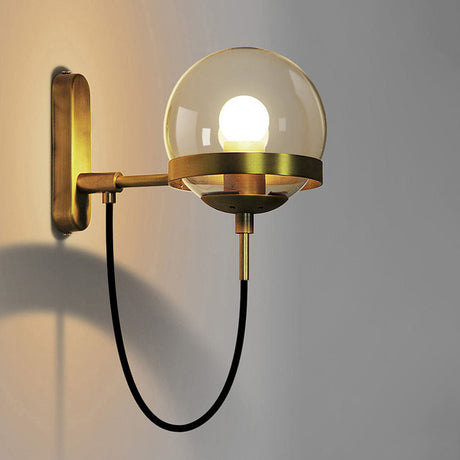 Nordic Retro Style Glass Ball Wall Lamp 3