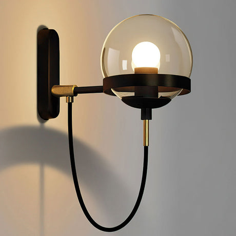 Nordic Retro Style Glass Ball Wall Lamp 5
