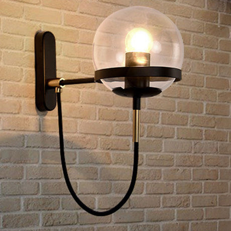 Nordic Retro Style Glass Ball Wall Lamp 6
