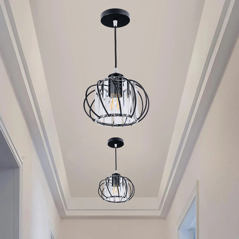 Nordic Simple Globular Glass Hallway Pendant Lighting 0