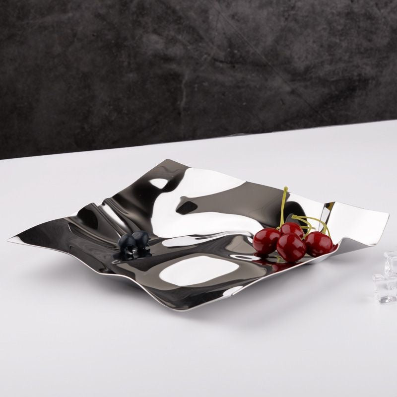 Eclipse Nouveau Storage Tray - Modern Stainless Steel Design
