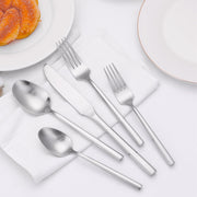  Monarque Matte Silver Luxury Cutlery Set-1