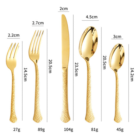  Aurora Gold Cutlery Set-4