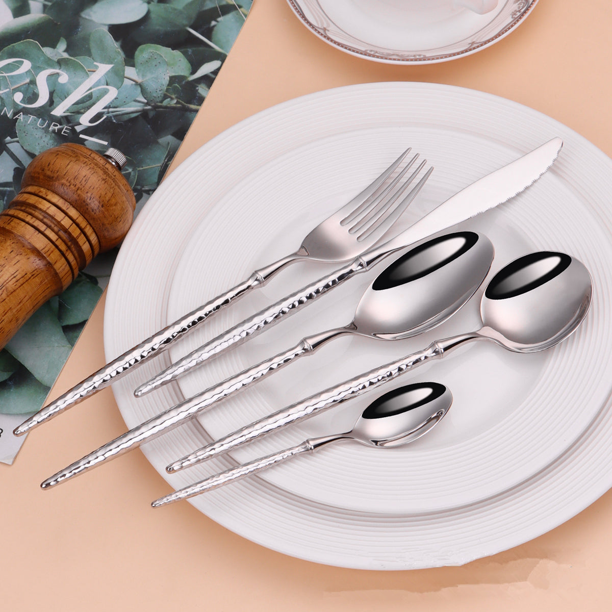  Siv Silver Luxury Cutlery Set-3