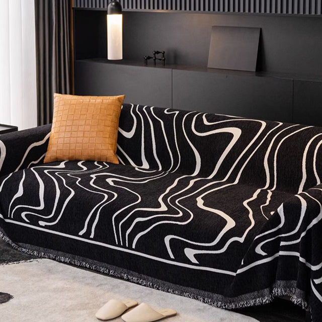 Monochrome Chic Sofa Cover - Modern, Stylish & Durable Sofa Protection