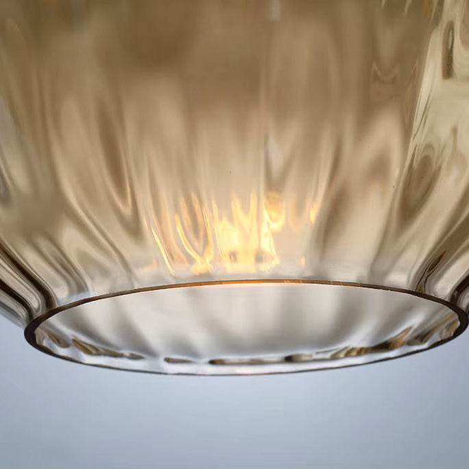 Vintage Teardrop Glass Pendant Ceiling Light for Dining Room