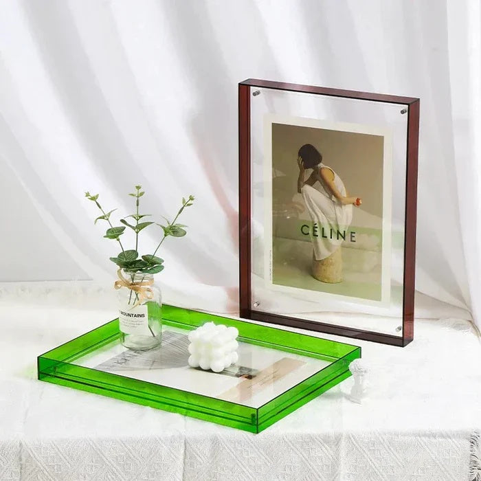 Coloured Transparent Acrylic Picture Frame for Modern Displays