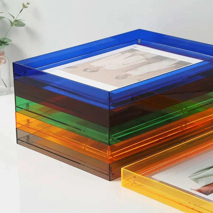 Coloured Transparent Acrylic Picture Frame for Modern Displays